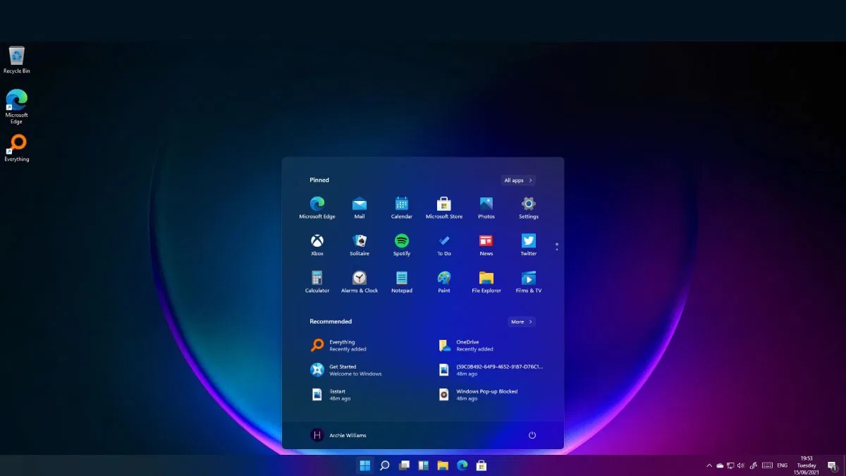 Sự thay đổi màu sắc của giao diện Windows 11
