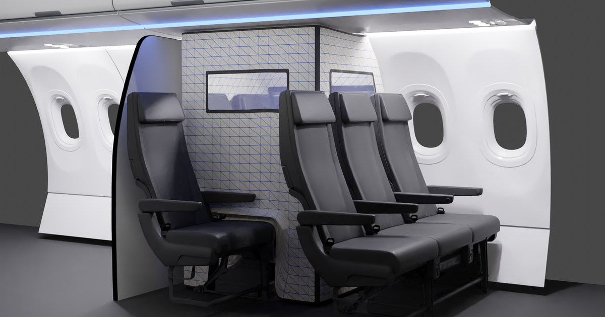 Airbus đã thiết lập “lều cách ly” ngay trên máy bay